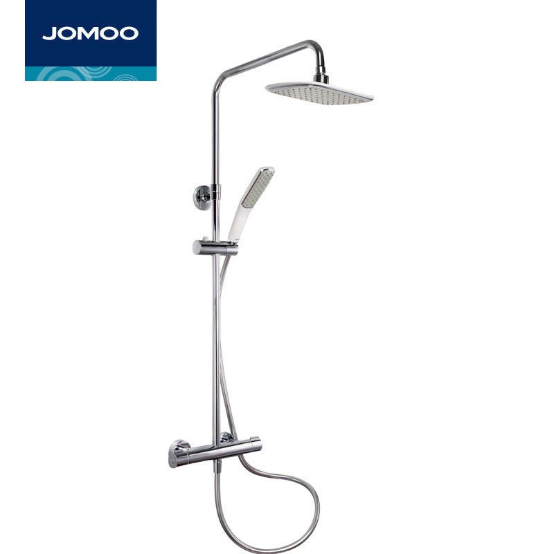 JOMOO九牧 方形恒温花洒硬管淋浴器套装不带下出水29033-199
