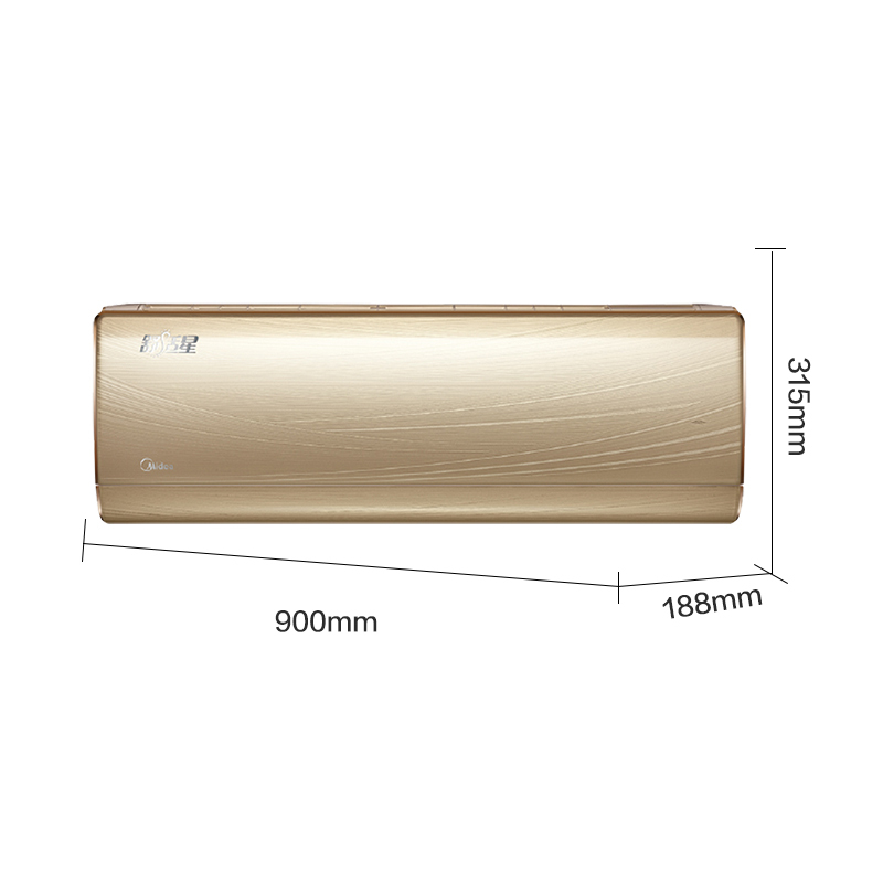美的(Midea) 1.5匹 变频 1级能效冷暖挂机 挂机空调 KFR-35GW/BP3DN8Y-TA100(B1)