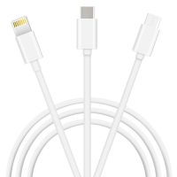 美逸 MY-M31 TYPE-C/安卓/苹果接口 三合一数据线/充电线 灰白色 适用于苹果/乐视/华为等