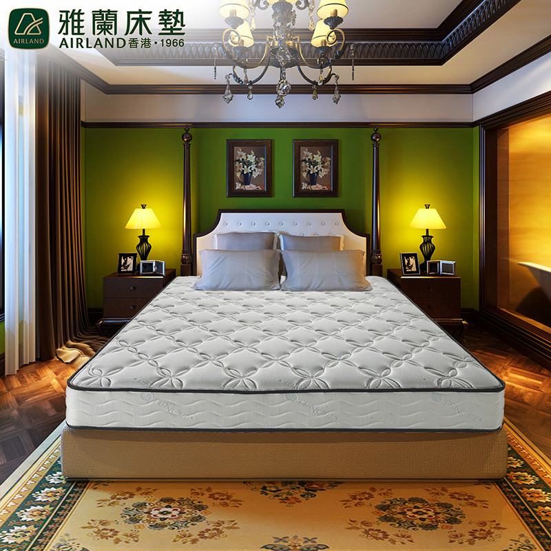 香港AIRLAND雅兰床垫 云丝两用弹簧床垫 天丝面料 卧室单/双人床垫 1.5米/1.8米床垫高清大图