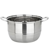美厨(maxcook)304不锈钢三层蒸锅 复底30CM 银鼎系列 MCZ108 蒸煮两用 可用电磁炉