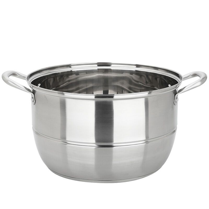 美厨(maxcook)304不锈钢三层蒸锅 复底30CM 银鼎系列 MCZ108 蒸煮两用 可用电磁炉