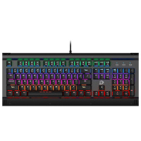 达尔优(dare-u) EK812混光有线游戏机械键盘笔记本台式电脑通用LOL吃鸡机械游戏键盘104键黑色茶轴USB