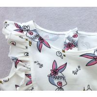 安笛贝乐品牌夏装女童短袖连衣裙中小童新款夏季韩版童装纯棉宝宝儿童沙滩裙公主裙子90-130cm
