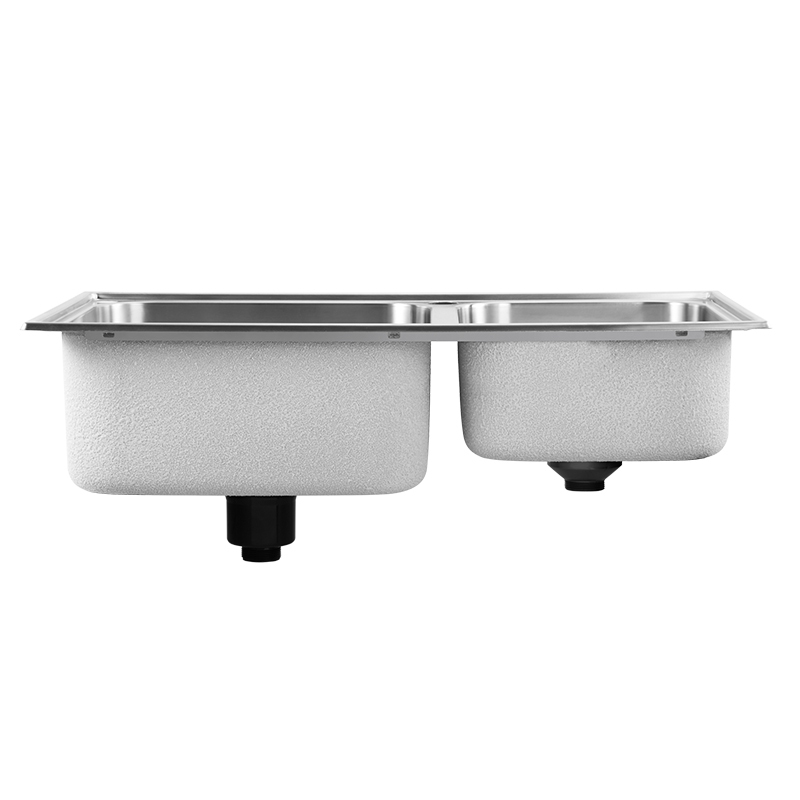 [摩恩品牌日 苏宁自营]摩恩/MOEN 304不锈钢水槽双槽厨房水槽套餐加厚洗碗水洗菜盆28116SL