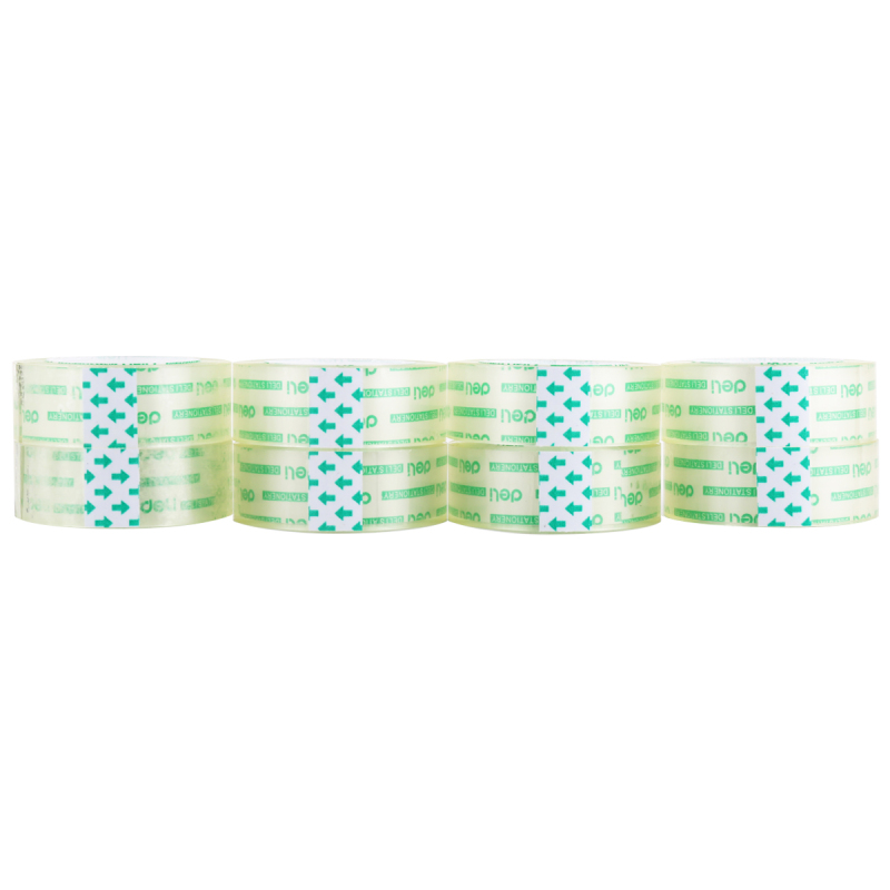 得力(deli)30065 胶布18mm*30y(27.4米) 8卷/ 筒 3筒装 24个
