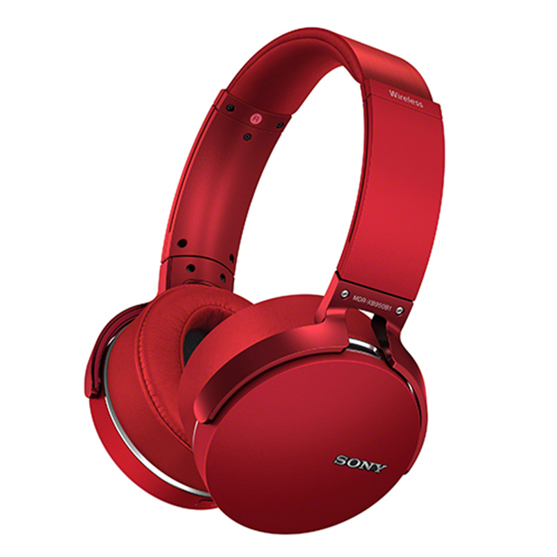 索尼(SONY)立体声无线耳机 MDR-XB950B1(红色) 头戴式 重低音 无线蓝牙耳机