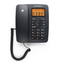 摩托罗拉(Motorola)C4200C 电话机数字无绳电话机/座机/子母机家用办公一拖一 (黑色)