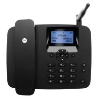 摩托罗拉(Motorola) FW200LC 无线插卡电话机 支持电信手机卡SIM卡 黑色
