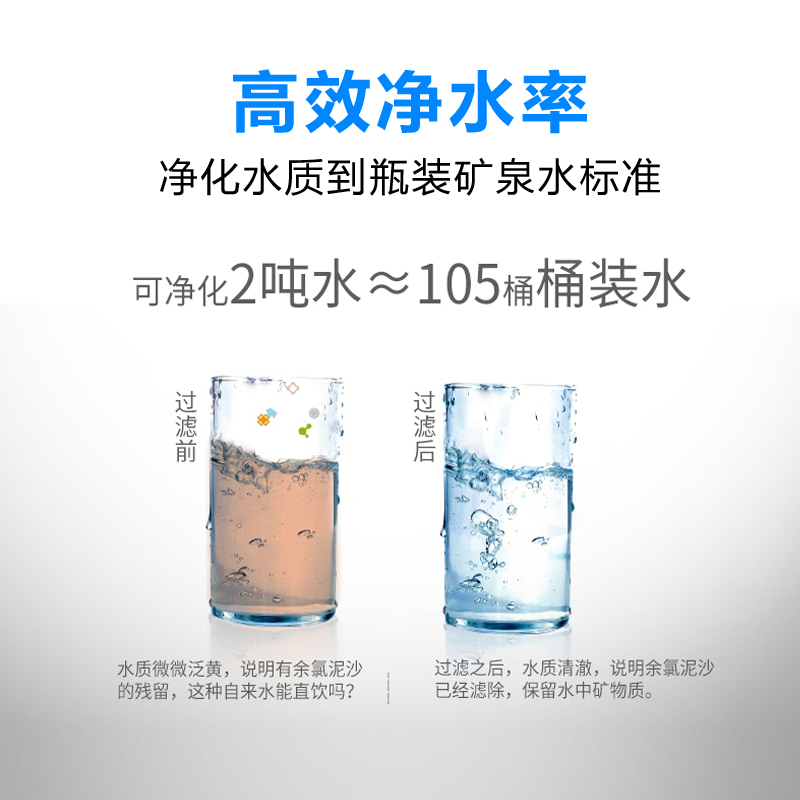 复旦申花净水器家用直饮加热净化一体机MR006N-A 纳滤 即热 台上式免安装 桌面净水机