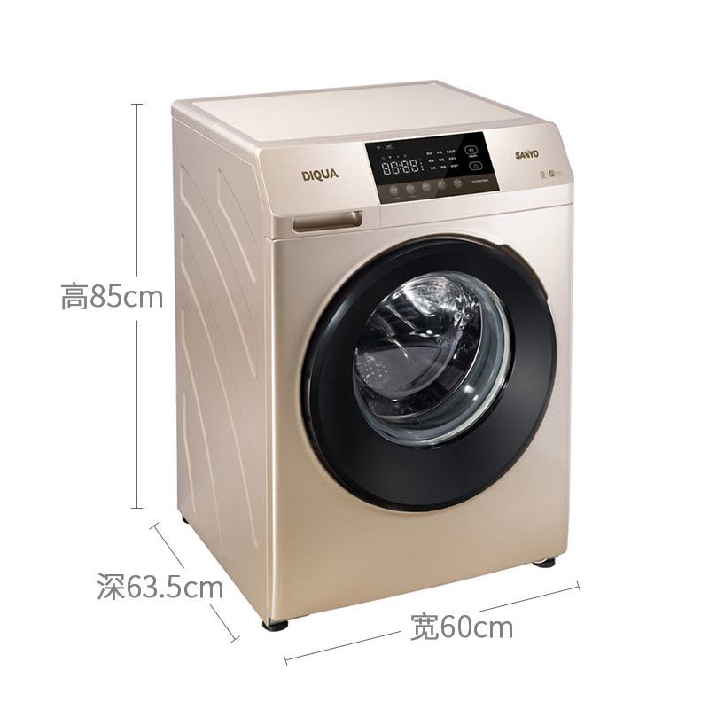 三洋(SANYO)DG-F100570BHI 10公斤大容量 下排水 变频洗烘一体 滚筒洗衣机图片