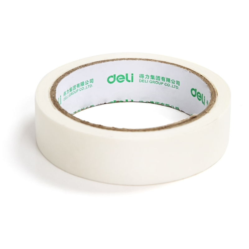 得力(deli)30670 装修遮蔽带 无痕纸 美纹纸 胶纸24mm*20y(18.3米) 6卷/筒 2筒装