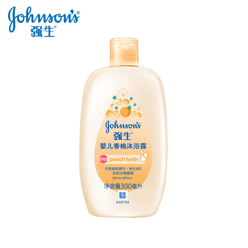 强生(Johnson) 婴儿香桃沐浴露300ml(倍感柔滑 温和呵护 香桃叶精华)
