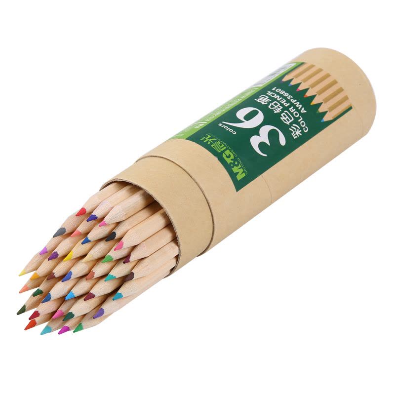 晨光(M&G)AWP36801彩色铅笔 36色 儿童绘画铅笔 彩铅 牛皮纸筒装 学生文具 绘画用品图片