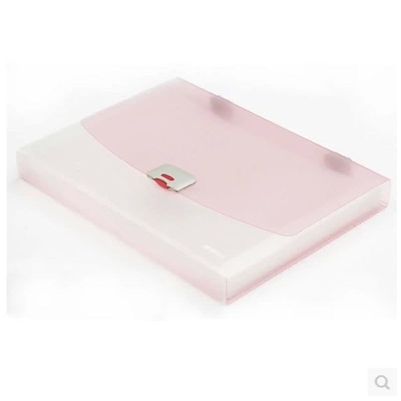 晨光(M&G)AWT90961透明风琴包 银锐系列 韩国风多层A4文件夹 资料包 手提包 颜色随机图片