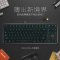达尔优(dare-u)EK820机械合金键盘 背光游戏LOL/CF薄键盘 87键黑色青轴