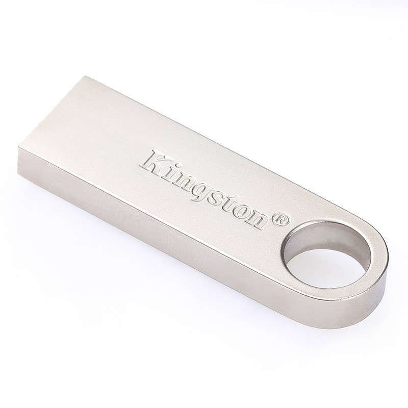 金士顿(Kingston)DTSE9H 32GB 金属U盘 银色亮薄 轻巧时尚