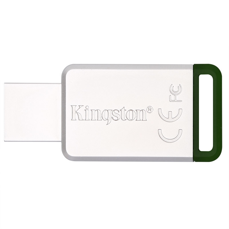 苏宁自营金士顿(Kingston)USB3.1 16GB 金属U盘 DT50 绿色