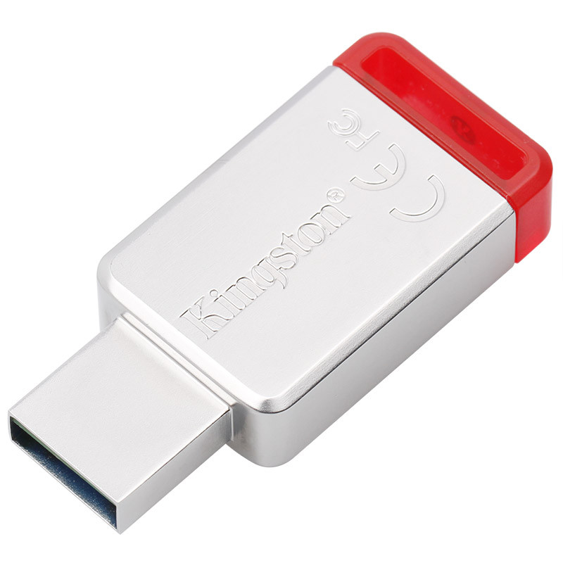 苏宁自营金士顿(Kingston)USB3.1 32GB 金属U盘 DT50 红色高清大图