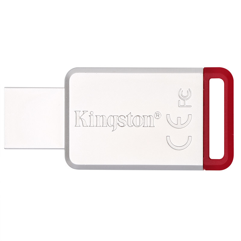 苏宁自营金士顿(Kingston)USB3.1 32GB 金属U盘 DT50 红色高清大图