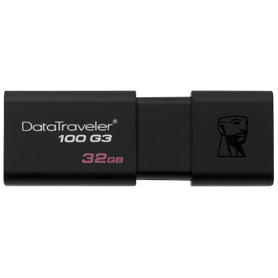 苏宁自营金士顿(Kingston)DT 100G3 32GB USB3.0 U盘 黑色