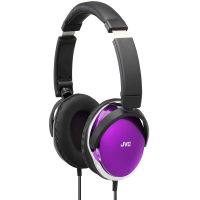 杰伟世(JVC)HA-S660低音导管重低音便携折叠随身音乐头戴全罩耳机 紫色
