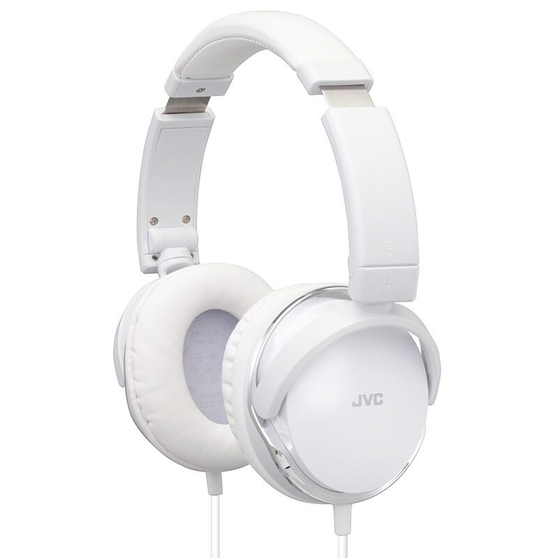 杰伟世(JVC)HA-S660低音导管重低音便携折叠随身音乐头戴全罩耳机 白色