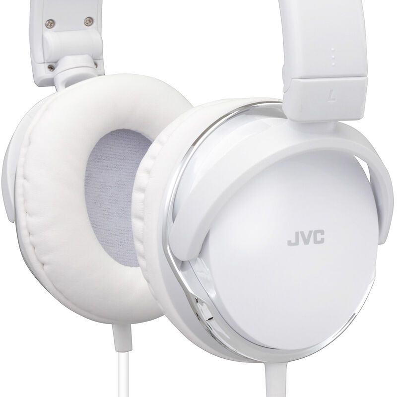 杰伟世(JVC)HA-S660低音导管重低音便携折叠随身音乐头戴全罩耳机 白色