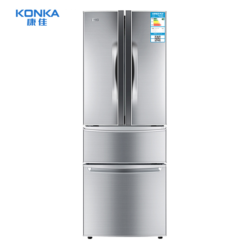 康佳（KONKA）BCD-272D4BBU 272升法式多门冰箱 四门三温电冰箱 保鲜节能 分区储藏 高效节能保鲜