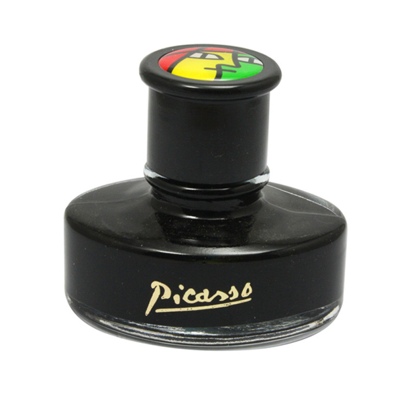 毕加索picasso50ml瓶装大容量钢笔墨水黑色非碳素不堵笔墨水钢笔水墨