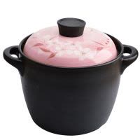 美厨(maxcook)陶瓷煲养生煲 3.5L砂锅炖锅 手工彩釉耐干烧 樱花系列 MCT470