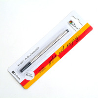 毕加索RBR-001吊卡宝珠笔芯 3卡装黑色0.5mm 签字笔笔芯 水笔 中性笔 宝珠笔替芯 螺纹金属水笔芯