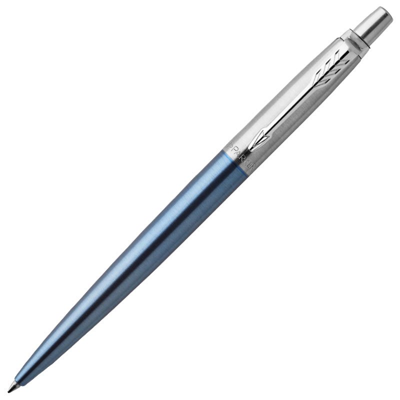 派克PARKER 签字笔 Jotter乔特系列 滑铁卢蓝凝胶水笔 中性笔 学生办公日常书写按动式原子笔0.55mm笔芯