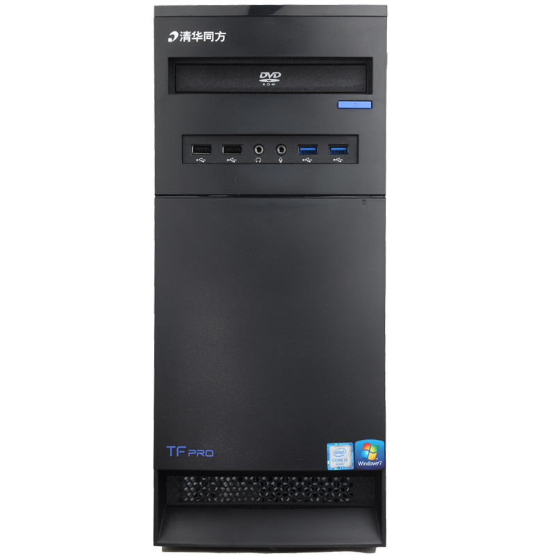 清华同方(THTF)超扬C1000台式机电脑商务娱乐主机(七代INTEL G3930 4GB 1TB)