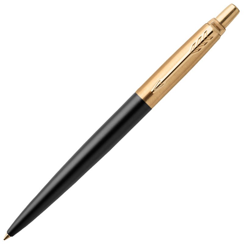 派克PARKER 签字笔 乔特系列邦德街黑金夹凝胶水笔 中性笔 学生办公通用日常书写按动式原子笔0.55mm笔芯