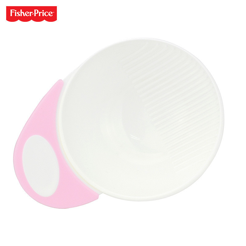FISHER-PRICE费雪牌 PP婴儿研磨器宝宝蔬果泥食物研磨碗手动辅食碗料理 FP-8014A粉红色300ML