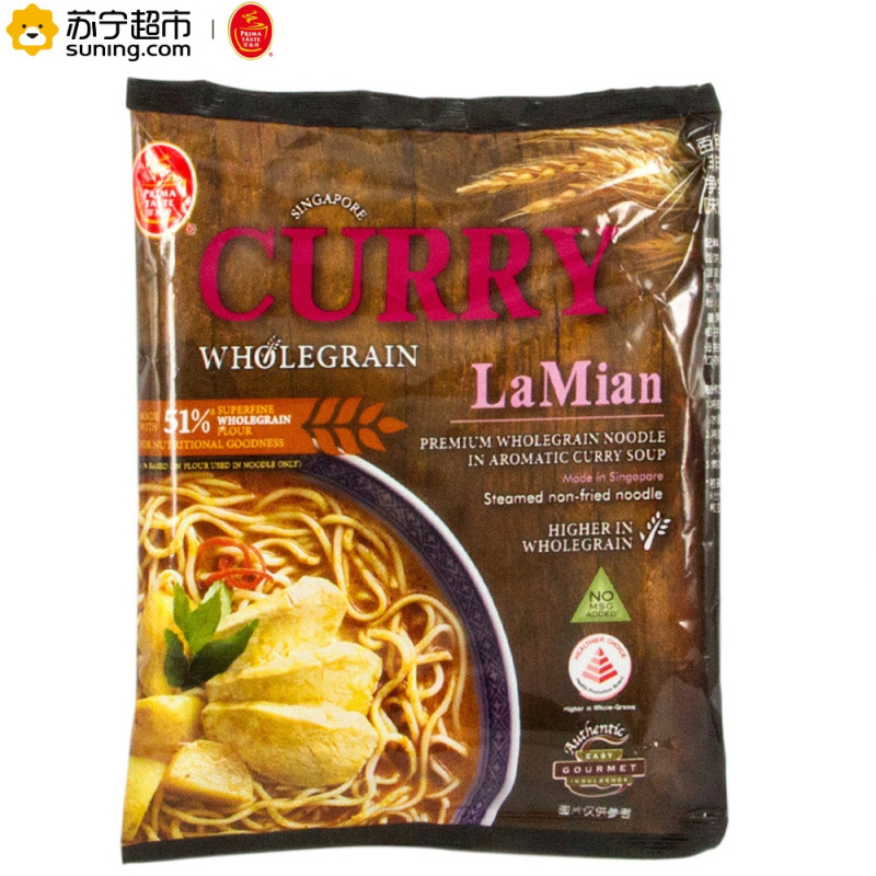 百胜厨(prima taste)咖喱风味全麦拉面(非油炸方便面)178克