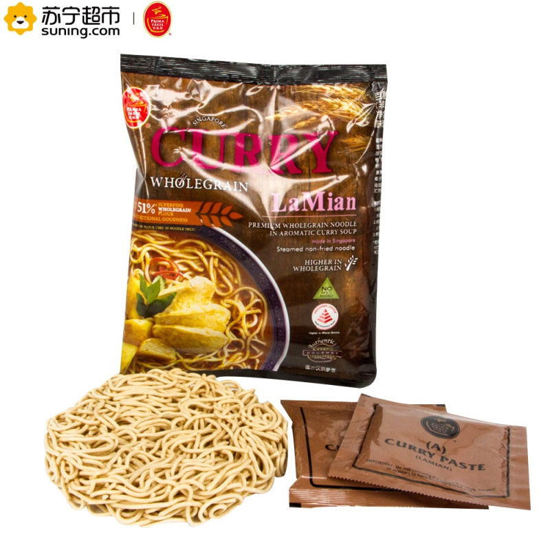 百胜厨(prima taste)咖喱风味全麦拉面(非油炸方便面)178克