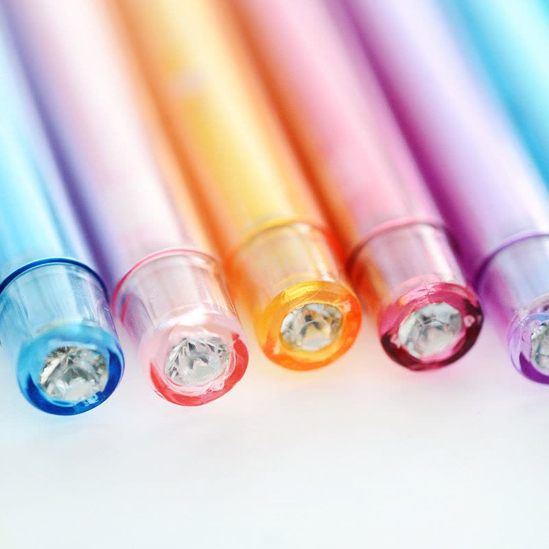 晨光(M&G)5702全针管中性笔12支0.5mm 钻石头笔芯 陶瓷球珠中性笔 签字笔 水笔图片