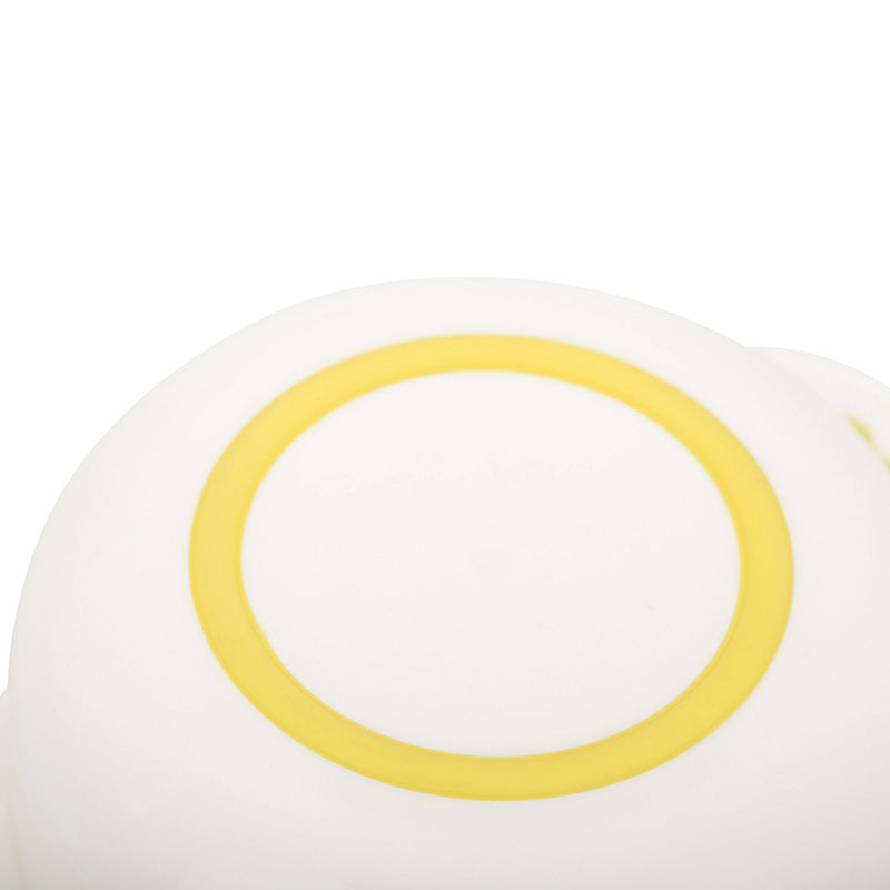 费雪牌(FISHER-PRICE)PP材质宝宝防滑碗配勺子防烫辅食碗便携儿童餐具黄色FP-8610 适用年龄:1岁以上