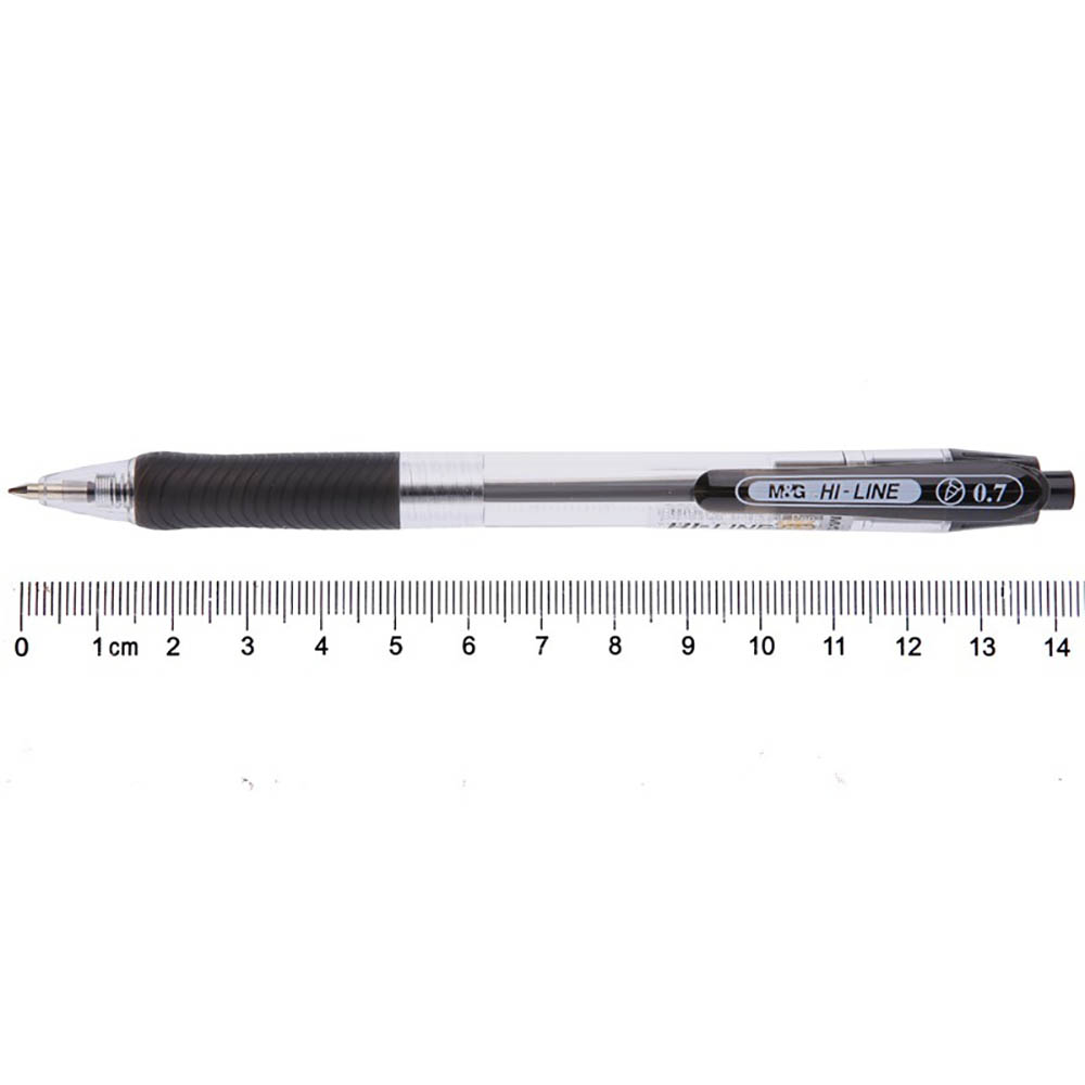 晨光(M&G)BP8106按动圆珠笔12支/盒0.7mm 写字笔 油笔 按动笔 办公油笔 晨光圆珠笔芯 晨光学生文具笔类高清大图