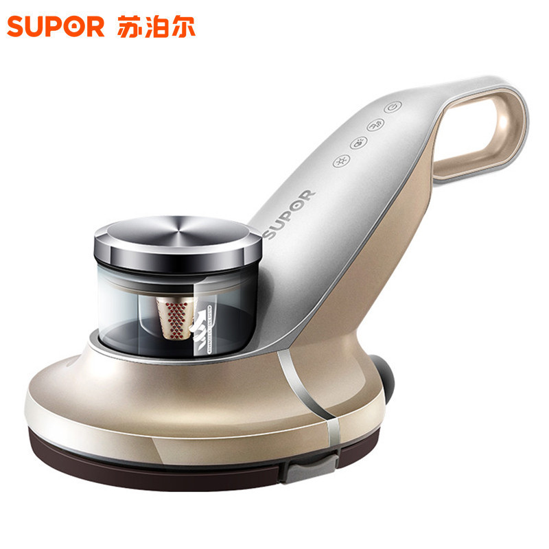苏泊尔(SUPOR)除螨仪 VCS25C-05 家用床上床铺手持式螨虫吸尘器 双紫外线杀菌机 加热烘干 尘螨感应除螨器