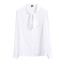 梵希蔓白色中长款衬衫91707