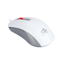 吉选(Gesobyte)M600 USB有线光电钢琴漆台式机笔记本电脑家用游戏商务办公鼠标 白色