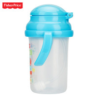 费雪牌(FISHER-PRICE)宝宝PP双耳防漏训练学饮杯 FP-8008蓝色280ml 适用年龄:6个月以上