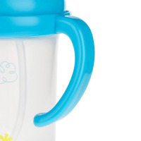 费雪牌(FISHER-PRICE)宝宝PP双耳防漏训练学饮杯 FP-8008蓝色280ml 适用年龄:6个月以上