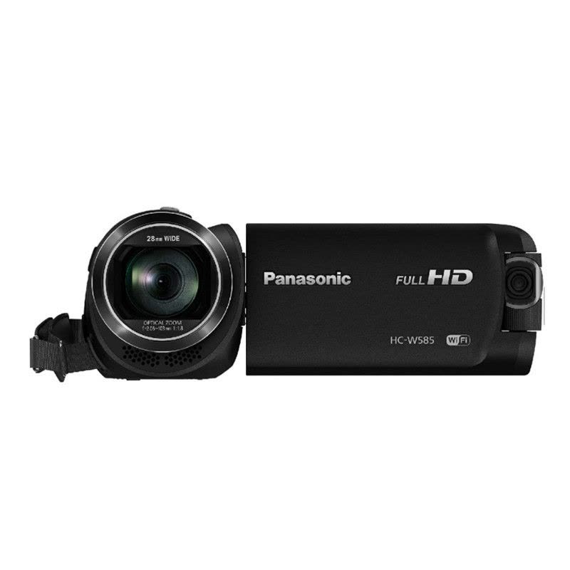 松下(Panasonic)HC-W585MGK-K 轻便型高清数码摄像机 双摄像头摄像机 黑色 220万像素3英寸显示屏图片