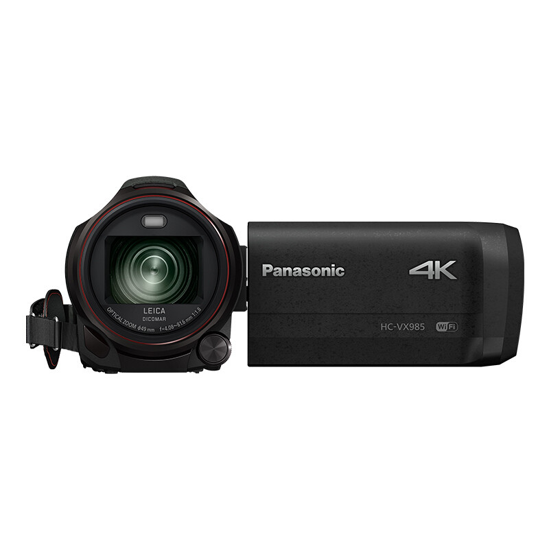 松下(Panasonic)HC-VX985GK 4K高清便携式数码摄像机 五轴防抖摄像机 黑色829万像素3英寸显示屏高清大图