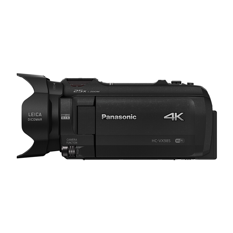 松下(Panasonic)HC-VX985GK 4K高清便携式数码摄像机 五轴防抖摄像机 黑色829万像素3英寸显示屏高清大图