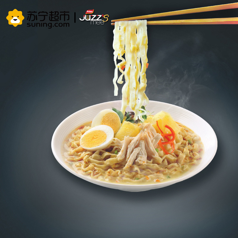咪薄(JUZZ’S mee)咖喱油炸方便面四联包360g/袋 斯里兰卡进口